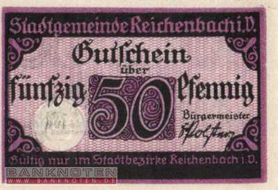 Reichenbach i. V. - 50  Pfennig (#VAR020_3c_UNC)