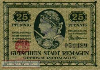 Remagen - 25  Pfennig (#VAR024_3a_UNC)