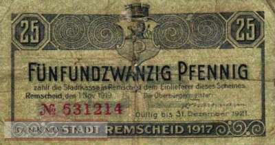 Remscheid - 25  Pfennig (#VAR025_4a_F)