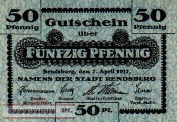 Rendsburg - 50  Pfennig (#VAR026_1c_UNC)