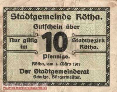 Rötha - 10  Pfennig (#VAR035_1b_F)