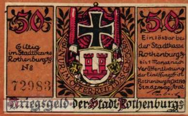 Rothenburg o. Tauber - 50  Pfennig (#VAR048_3_UNC)