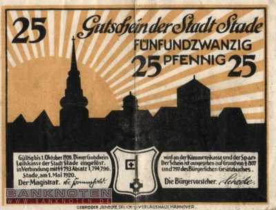Stade - 25  Pfennig (#VAS096_3b_VF)