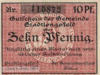 Stadtlengsfeld - 10  Pfennig (#VAS098_6b_UNC)