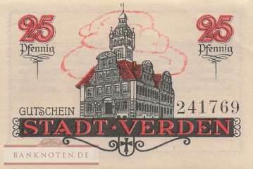 Verden - 25  Pfennig (#VAV003_4a_UNC)