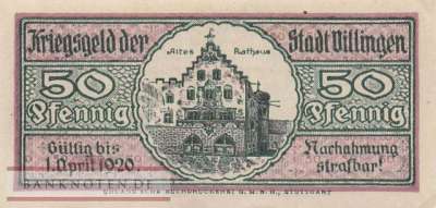 Villingen - 50  Pfennig (#VAV005_3_UNC)