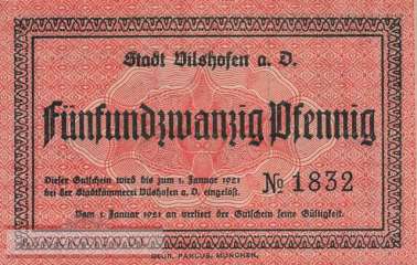 Vilshofen - 25  Pfennig (#VAV007_4a_UNC)