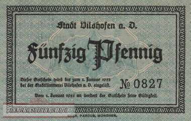 Vilshofen - 50  Pfennig (#VAV007_4b_UNC)