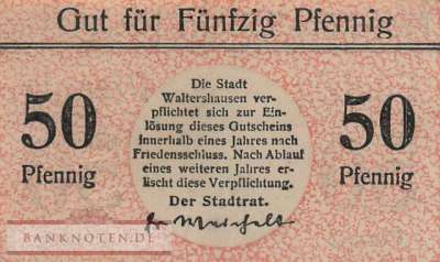 Waltershausen - 50  Pfennig (#VAW006_3_UNC)