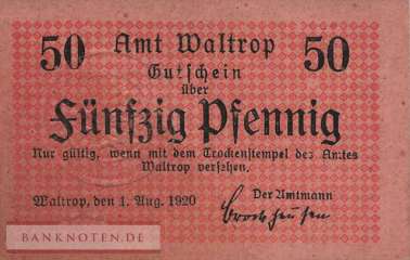 Waltrop - 50  Pfennig (#VAW007_1d_AU)