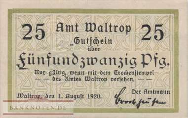 Waltrop - 25  Pfennig (#VAW007_3_UNC)