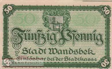 Wandsbek - 50  Pfennig (#VAW008_2_UNC)