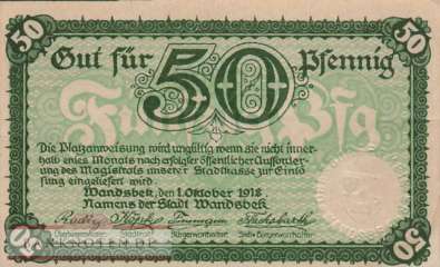 Wandsbek - 50  Pfennig (#VAW008_2_UNC)