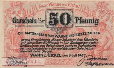 Wanne-Eickel - 50  Pfennig (#VAW010_1b_UNC)