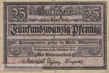 Wanzleben - 25  Pfennig (#VAW011_2c_VF)