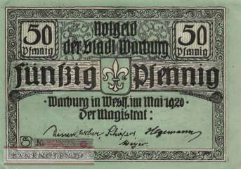 Warburg - 50  Pfennig (#VAW012_2d_AU)