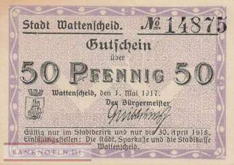 Wattenscheid - 50  Pfennig (#VAW014_1d_AU)
