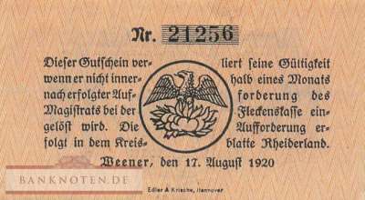 Weener - 10  Pfennig (#VAW015_1a_UNC)