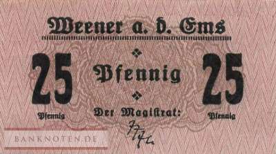 Weener - 25  Pfennig (#VAW015_1e_UNC)