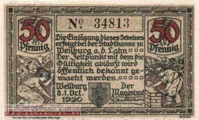Weilburg - 50  Pfennig (#VAW019_6_UNC)