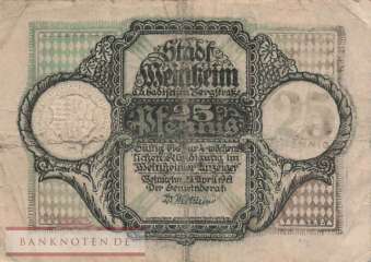 Weinheim - 25  Pfennig (#VAW021_4a_F)