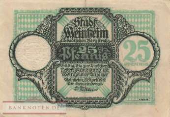 Weinheim - 25  Pfennig (#VAW021_4b_VF)
