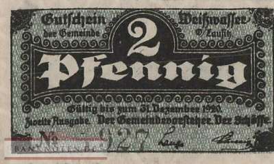 Weisswasser - 2  Pfennig (#VAW025_4b_UNC)