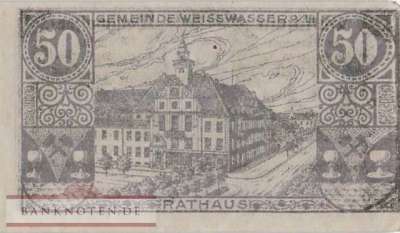 Weisswasser - 50  Pfennig (#VAW025_4g_UNC)