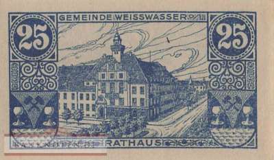 Weisswasser - 25  Pfennig (#VAW025_5b_UNC)