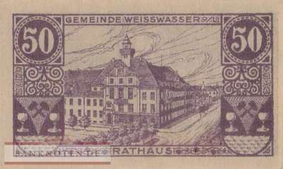 Weisswasser - 50  Pfennig (#VAW025_5c_UNC)