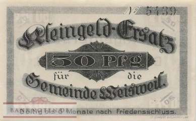 Weisweil - 50  Pfennig (#VAW026_1a_UNC)