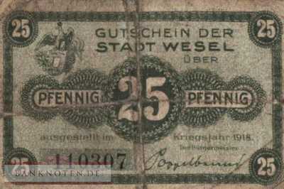 Wesel - 25  Pfennig (#VAW031_2a_VG)