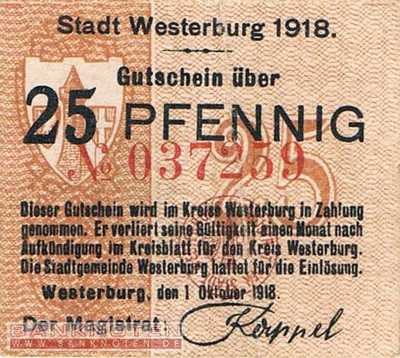 Westerburg - 25  Pfennig (#VAW033_3b_XF)