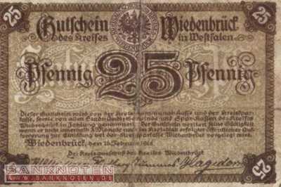 Wiedenbrück - 25  Pfennig (#VAW038_1b_F)