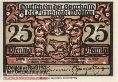 Wohlau - 25  Pfennig (#VAW054_3_UNC)