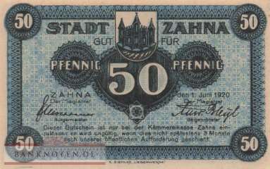 Zahna - 50  Pfennig (#VAZ001_1g_UNC)