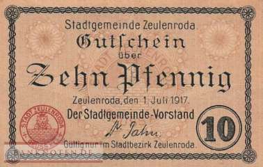 Zeulenroda - 10  Pfennig (#VAZ008_3b_UNC)