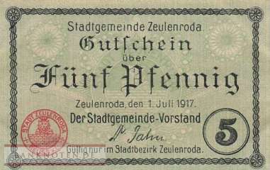 Zeulenroda - 5  Pfennig (#VAZ008_3d_UNC)