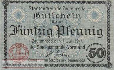 Zeulenroda - 50  Pfennig (#VAZ008_3f_UNC)