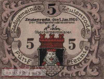 Zeulenroda - 5  Pfennig (#VAZ008_6b_UNC)