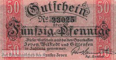 Zeven - 50  Pfennig (#VAZ009_2_UNC)