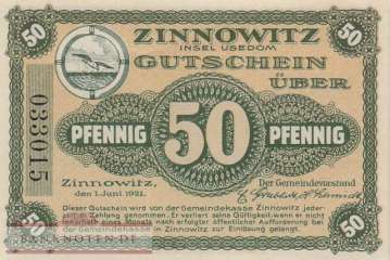 Zinnowitz - 50  Pfennig (#VAZ011_1b_UNC)