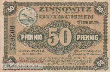 Zinnowitz - 50  Pfennig (#VAZ011_1d_AU)