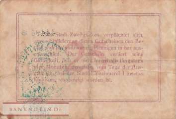 Zweibrücken - 25  Pfennig (#VAZ019_1a_VF)