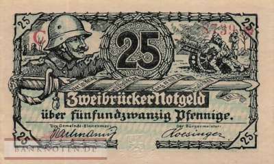 Zweibrücken - 25  Pfennig (#VAZ019_3b_AU)