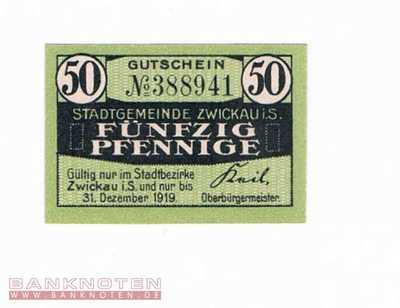Zwickau - 50  Pfennig (#VAZ021_4_UNC)