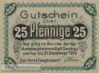 Zwickau - 25  Pfennig (#VAZ022_1d_UNC)