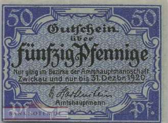 Zwickau - 50  Pfennig (#VAZ022_5a_UNC)