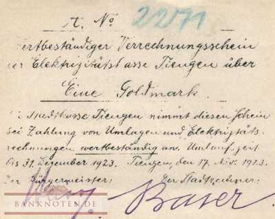 Tiengen - 1  Goldmark (#WBN_T007-3_AU)