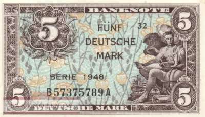 Germany - 5  Deutsche Mark (#WBZ-04a_UNC)